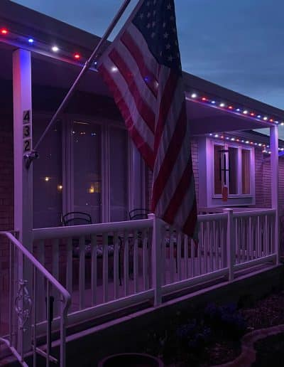 permanent outdoor lighting installation